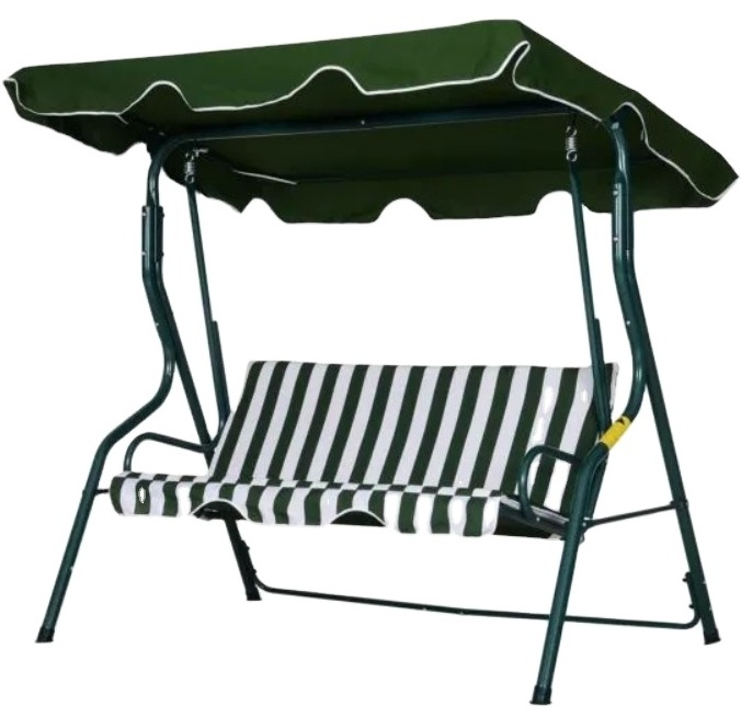 Striped 3 Seats Swing Seat Outdoor Swing Chair