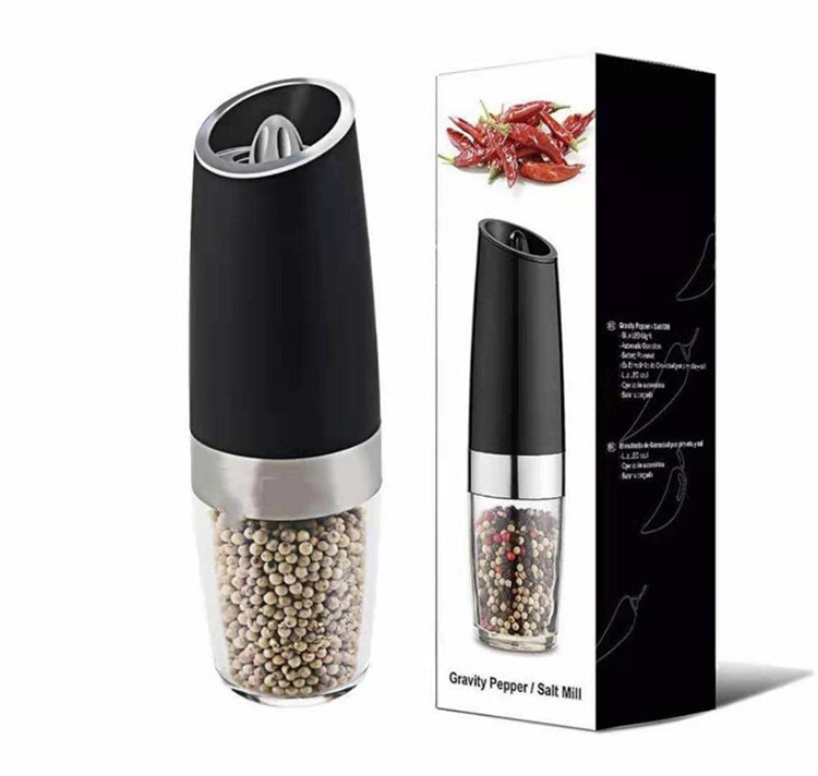 100ml salt and pepper grinder gravity electric salt pepper top lever salt pepper mills