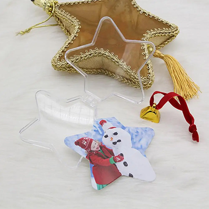 Novelty Transparent Christmas Tree Decoration Plastic Clear Christmas Ornament