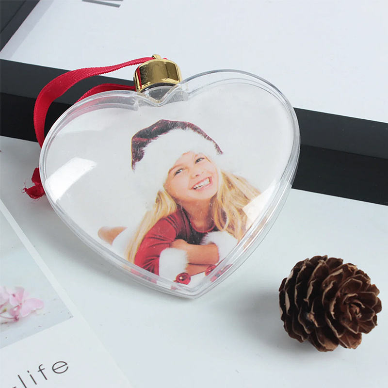 Novelty Transparent Christmas Tree Decoration Plastic Clear Christmas Ornament