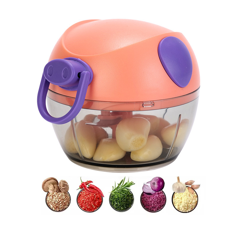 Mini Convenient Kitchen Manual Handheld Garlic Choppers Baby Food Juicy Tools Manual mini food chopper hand held press