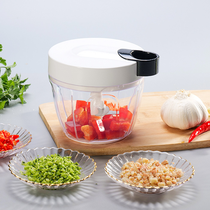 Kitchen Accessories Hand Held Manual Food Processor Vegetables Slicer Mini Manual Food Chopper