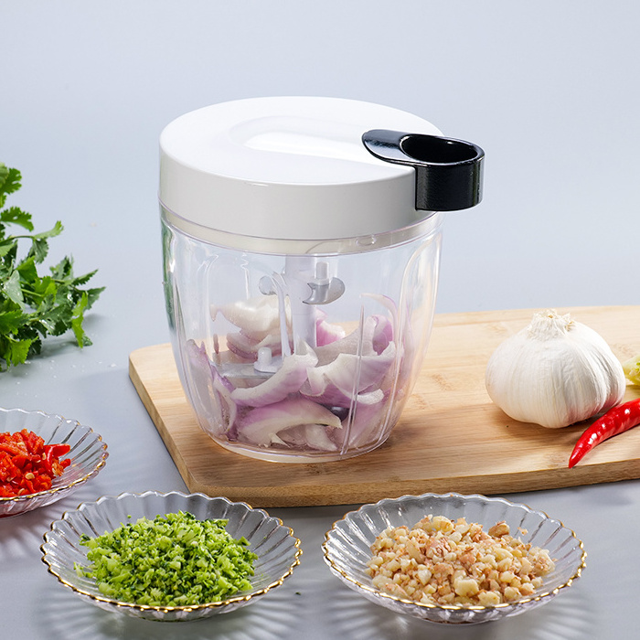 Kitchen Accessories Hand Held Manual Food Processor Vegetables Slicer Mini Manual Food Chopper