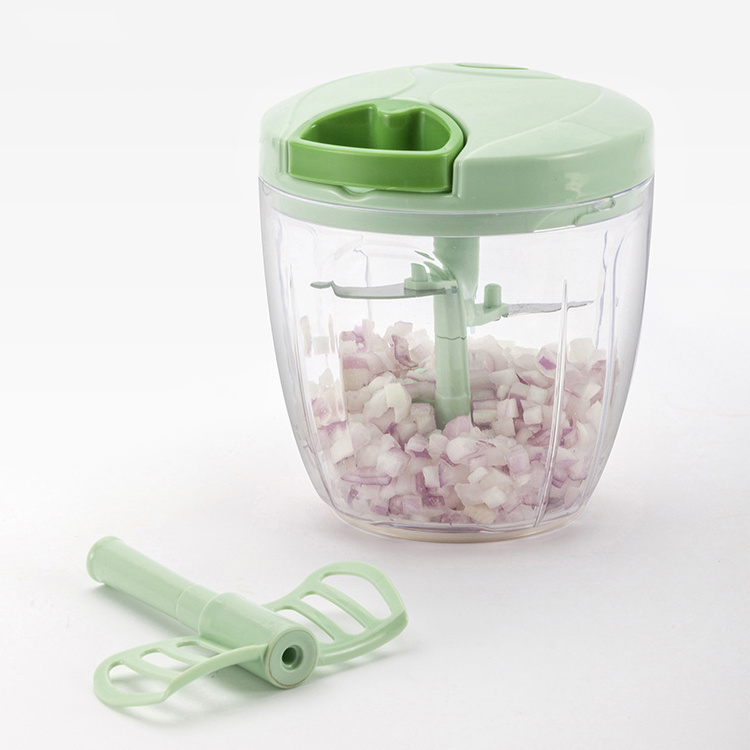 Hot sale Manual Multifunction Vegetable Crusher hand pulling Stainless Steel food cutter chopper