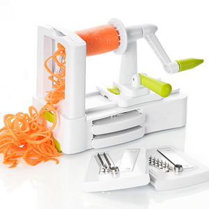 5 in 1 Multi Kitchen Ribbon & Curly Cutter - Slicer Angel Hair - Thick & Thin Spiral Slicer- Veggie Spiralizer