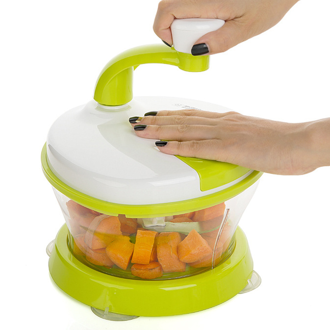 Hand-Powered Miracle Chopper Vegetable Meat Manual Food Processor