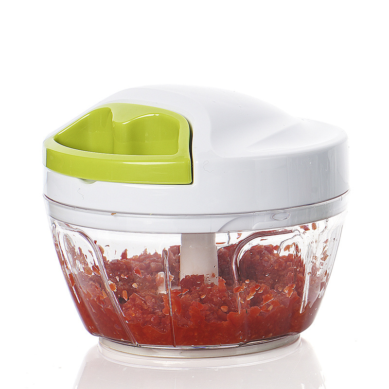 2 in 1 Kitchen Manual Quick Pull Vegetable Garlic Chopper With 3 Blades