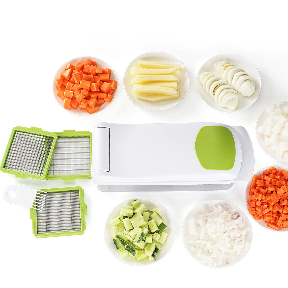 6 in 1 Vegetable Kitchen Accessories Mandolin Grater Onion Chopper Dicer Julienne Vegetable Slicer