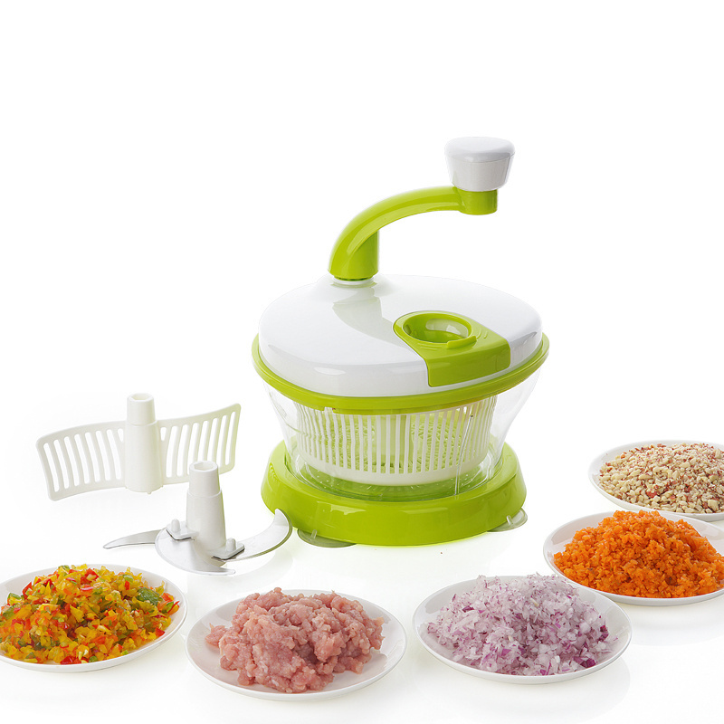 Hand-Powered Miracle Chopper Vegetable Meat Manual Food Processor