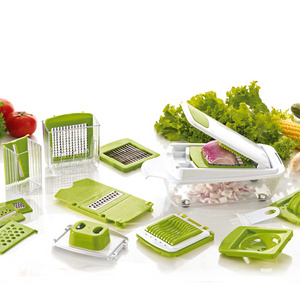 Multi 11 in 1 Vegetable Dicer Set - Kitchen Accessories - Vegetable Shredder & Grater - Manual Mandoline Slicer