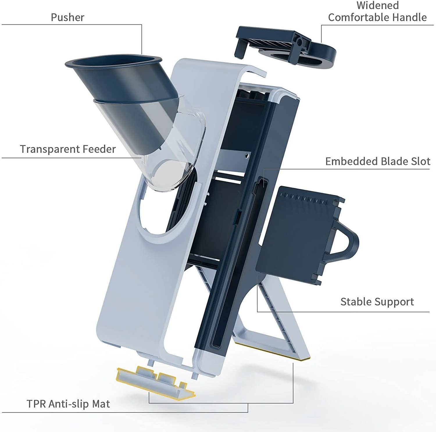 Mandolin Set Manual Cutter Veggie Multi Function Vegetable Slicer Chopper