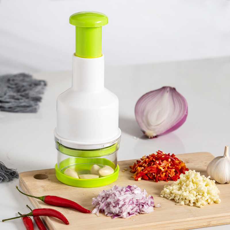 Super September Multifunctional Manual Garlic Onion Press Chopper Crusher Food Cutter Vegetable Slicer Peeler Mincer