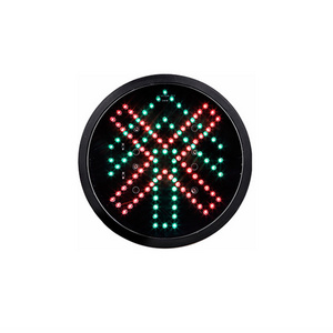 200mm LED Lane traffic Signal Light with red cross and green arrow