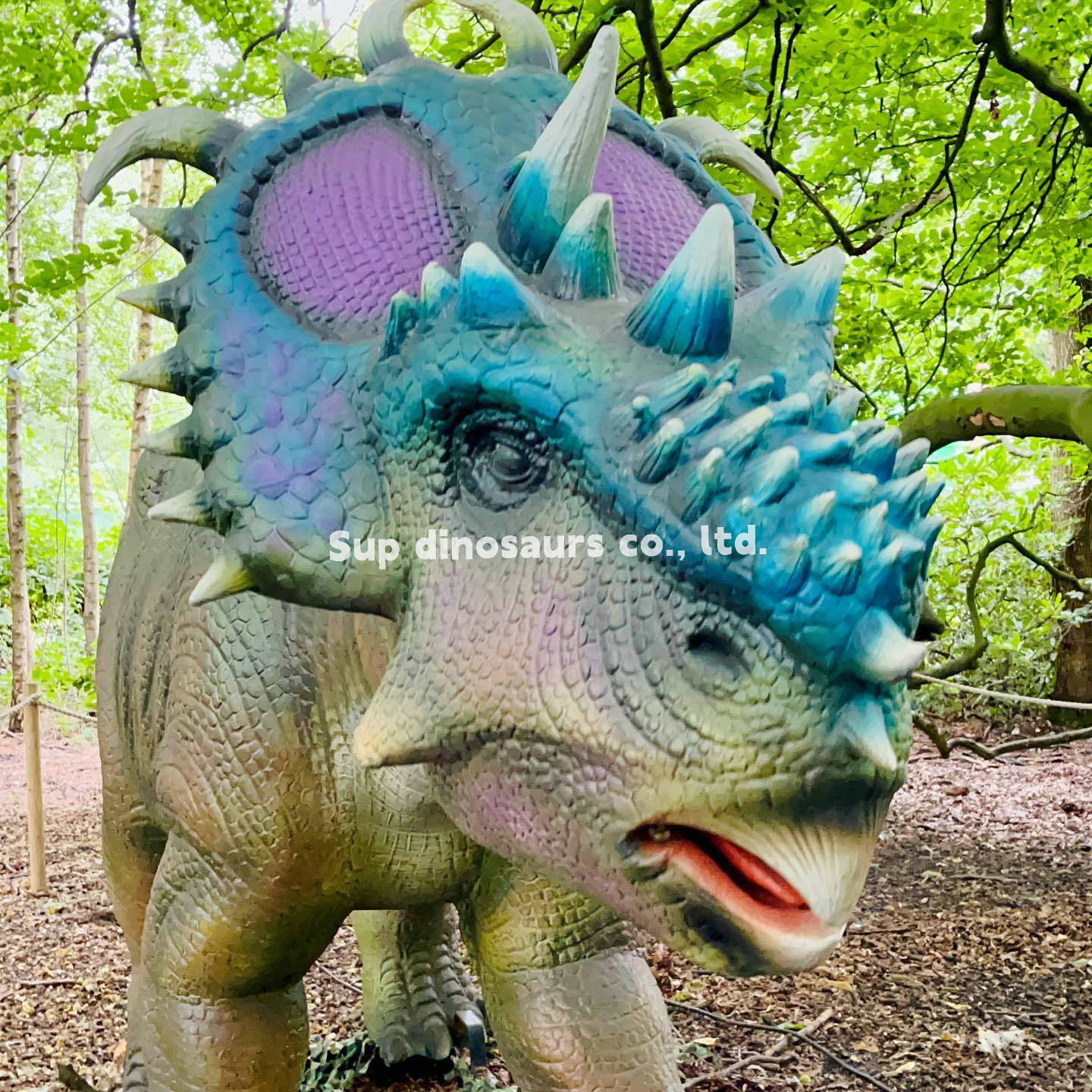 Water Spraying Diplosaurus Professional Jungle Playground Animated Animatronic Dinosaur Full Size Model for Sale