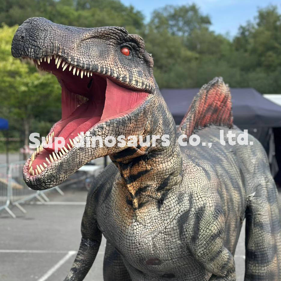 adult realistic animatronic hidden professional Walking Dinosaur Costume for jurassic park sale