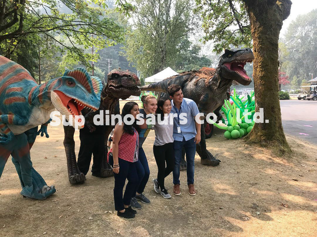 High Quality Adult Animatronic Dinosaur Suit Legless Velociraptor Animatronic Dinosaur Costume for Sale