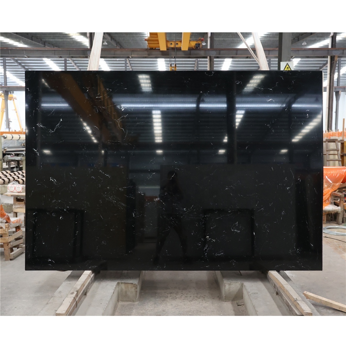 High Quality Prefab Island Pre Cut Custom Granite Slabs Kitchen Tops Black Countertop