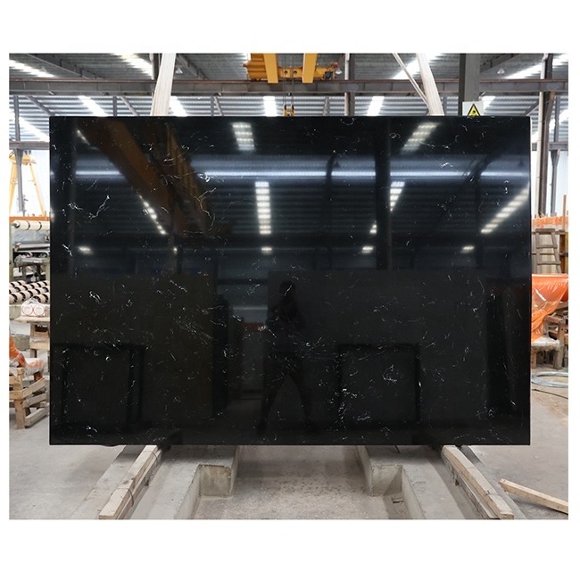 High Quality Prefab Island Pre Cut Custom Granite Slabs Kitchen Tops Black Countertop