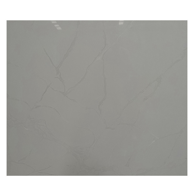 Calacatta White Quartz Slabs Faux Marble Stone For Kitchen Countertop Table Top Vanity Top