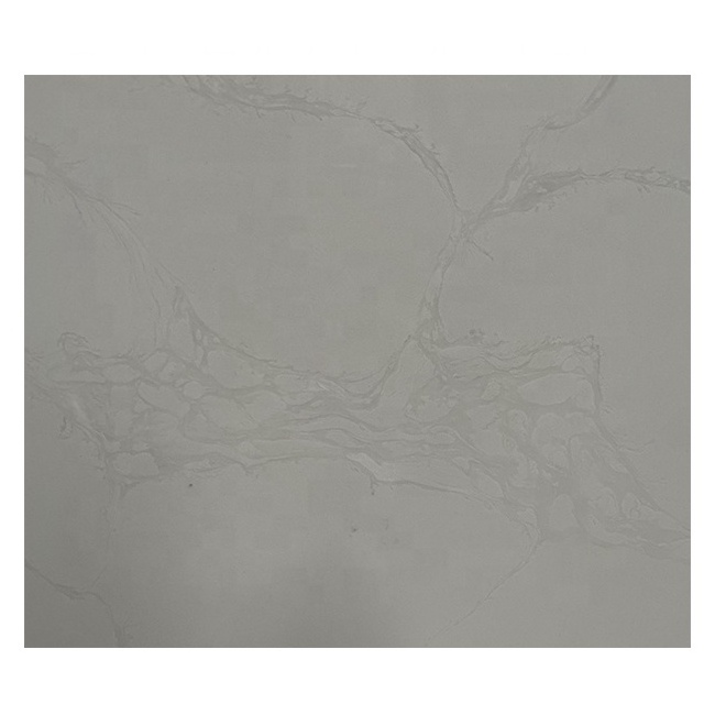 Calacatta White Quartz Slabs Faux Marble Stone For Kitchen Countertop Table Top Vanity Top