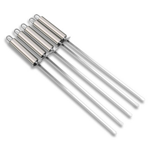 bbq kebab roasting Stainless Steel Barbecue Skewers flat meat skewers shish metal kebab bbq grill stick