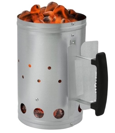 Stainless Steel Bbq Charcoal Chimney Fire Starter Coal Firelighter Accessories With Safe Handle