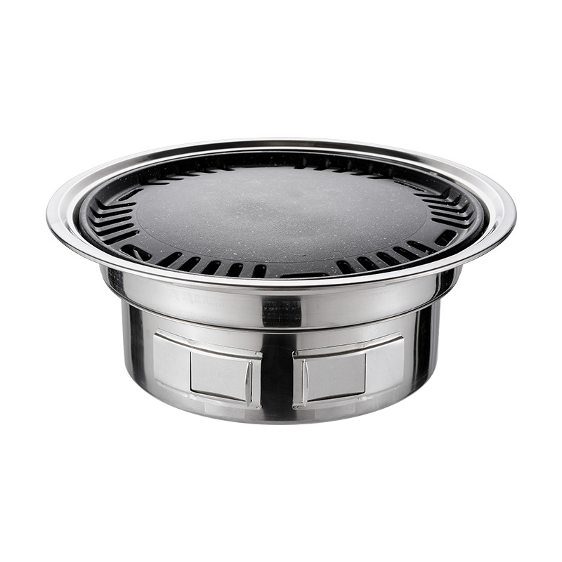 stainless steel restaurant korea bbq grill pan barbecue stove