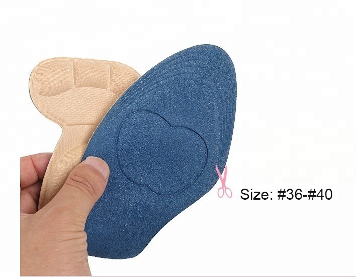 3D Super Comfort Breathability 3D Sponge Foam Massage Insole With Back Heel Liner for High Heel Shoes