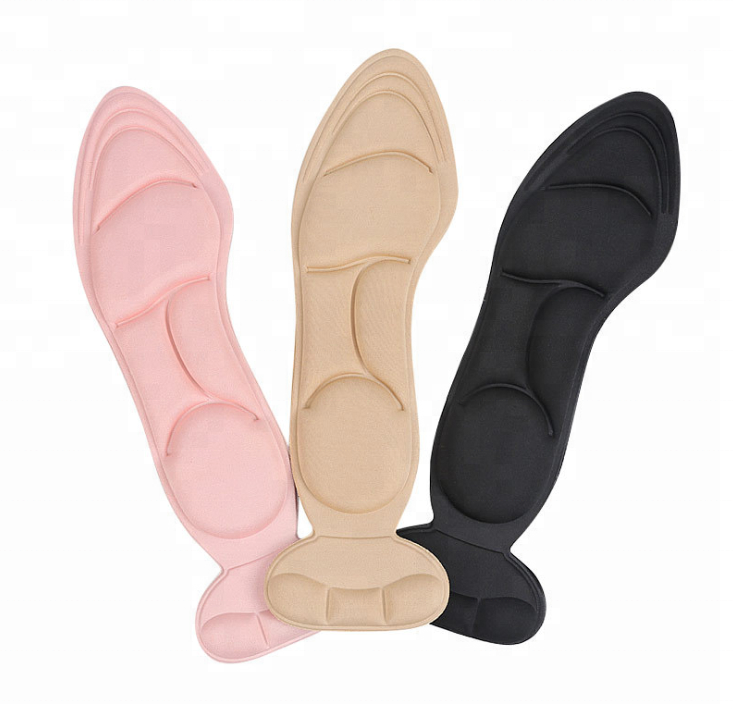 3D Super Comfort Breathability 3D Sponge Foam Massage Insole With Back Heel Liner for High Heel Shoes