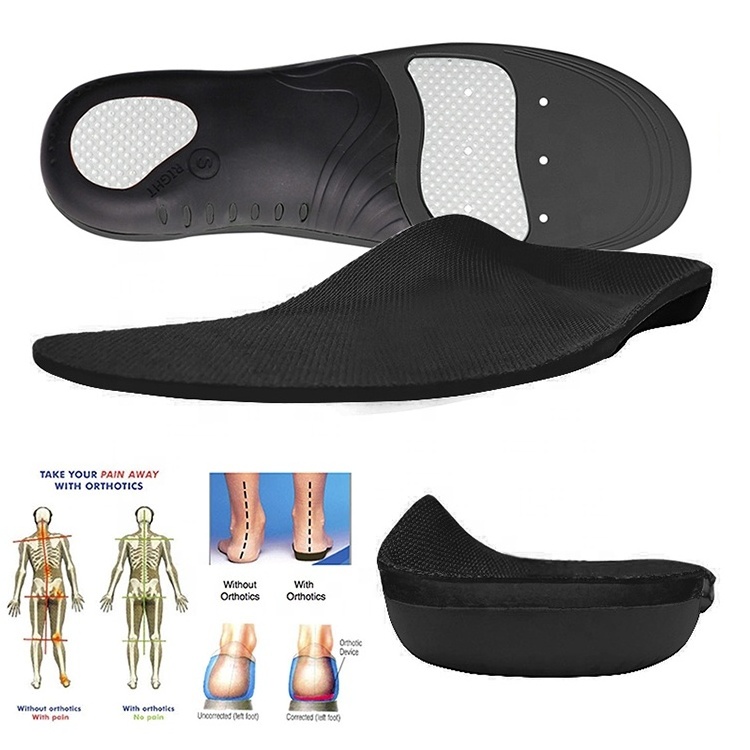 Plantar fasciitis Custom Orthopedic Shoe Inserts Removable Corrective Insoles