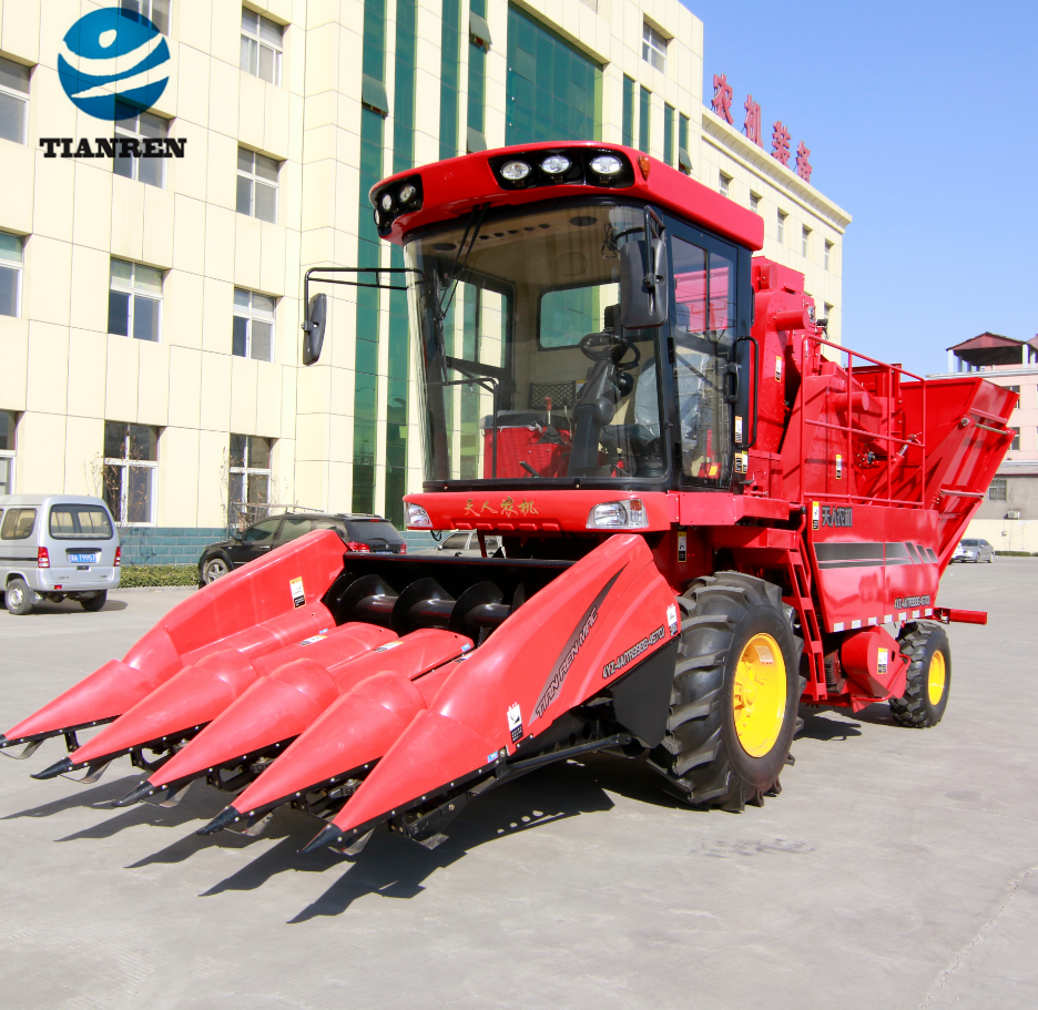 TIANREN 4 Row Small Corn Seed Combine Harvester