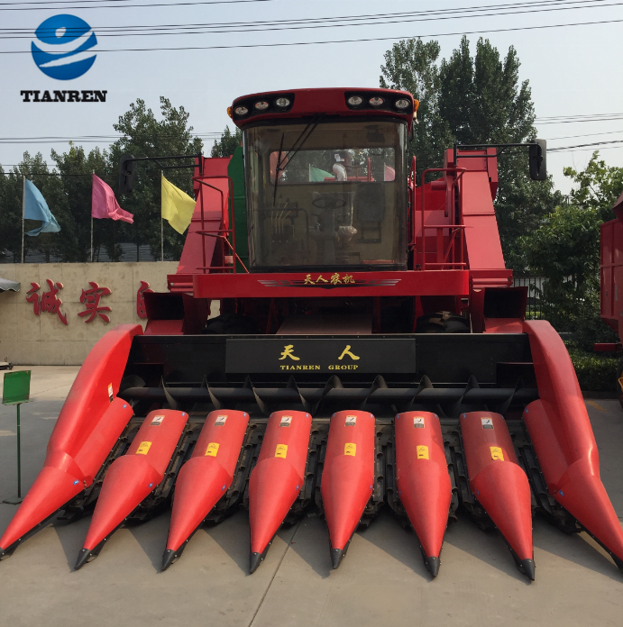 TIANREN 3 - 7 Rows Maize Harvester Combine Harvester