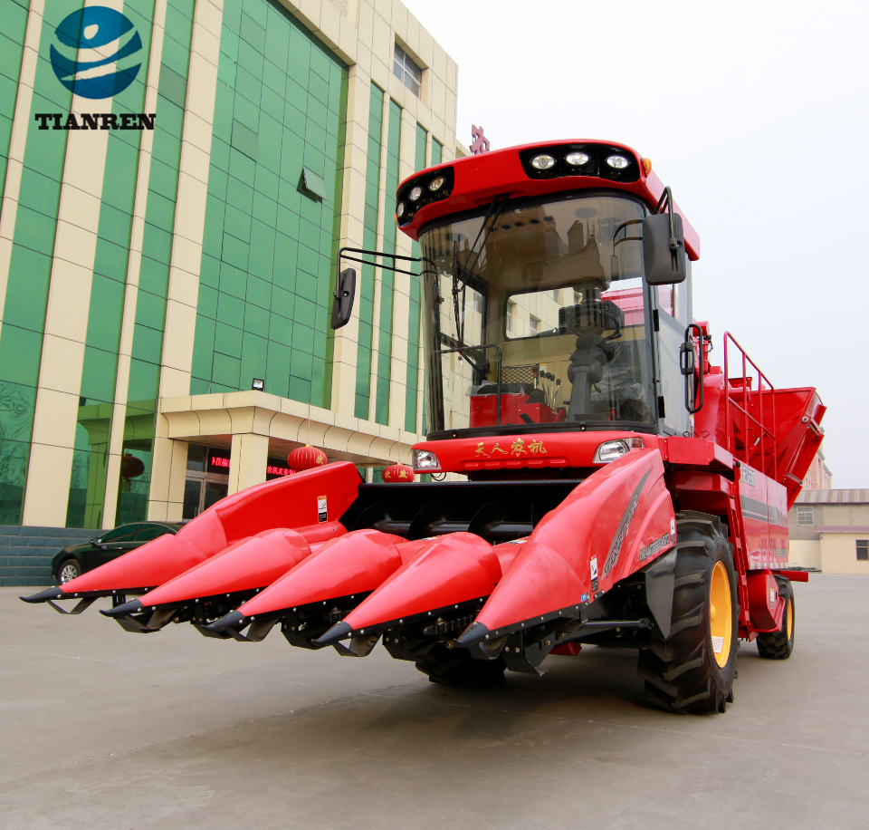 TIANREN 4 Row Small Corn Seed Combine Harvester