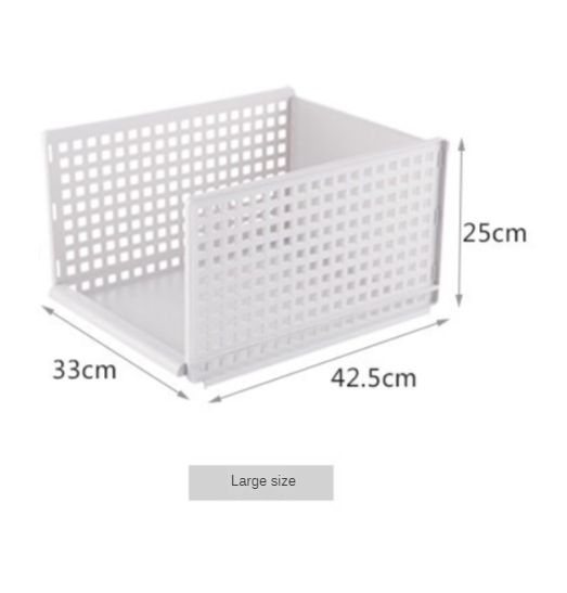 Stackable Wardrobe Plastic Removable Cabinet Clothes Organizer Closet Shelves