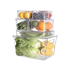 8Pcs Fridge Storage Preservation Box Fruit Snack Food Storage Box Fridge Storage Boxes With Lids