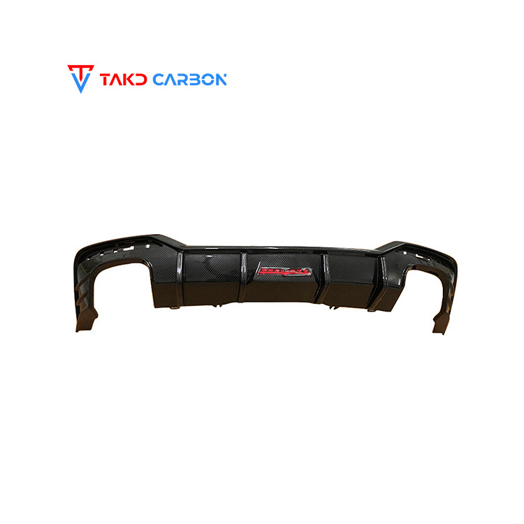 TAKD CARBON Brand All-Dry Carbon Fiber Technology universal rear spoilers Rear Bumper Lip Diffuser For AUDI A5,S5 PA B9.5