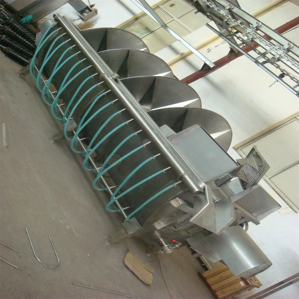 Halal chicken screw chiller