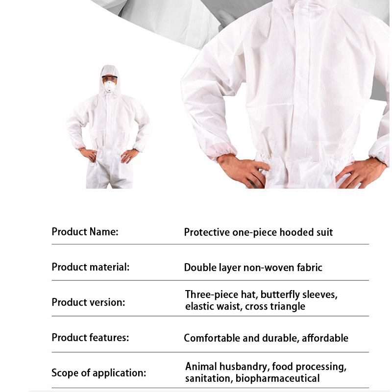 Custom Ppe Safety Anti-Static Nuclear Radiation Microporous Coverall Limit Unisex Full Body Dustproof Protective Suits