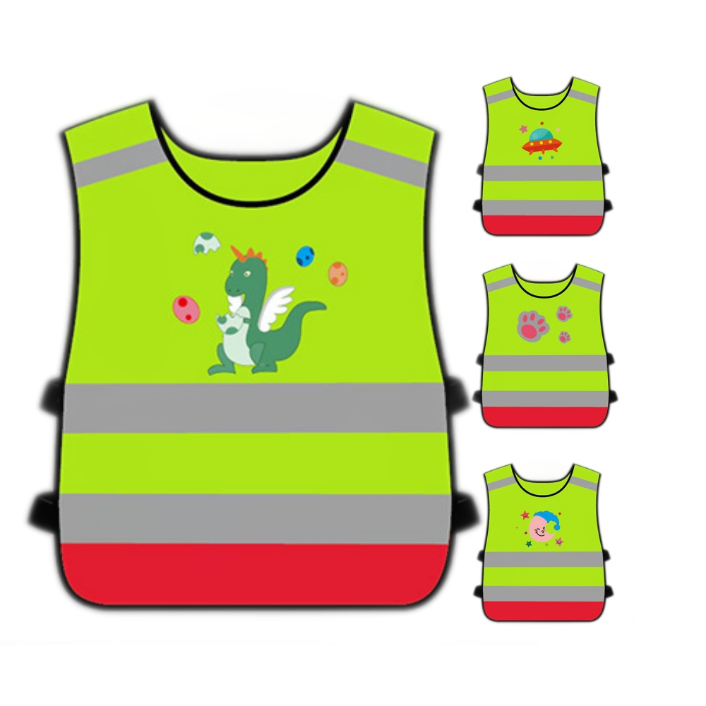 U.S. an Ming Factory's Outdoor Reflective Children's Vest Printed LOGO Parental Protection Waistcoat Safety Clothing for Kids