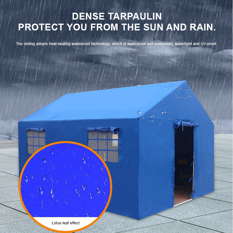 Waterproof Outdoor Emergency Disaster Relief Rescue Tent 5 10 20 30 40 50 Persons One Bedroom Structure Refugee Hospital Medical