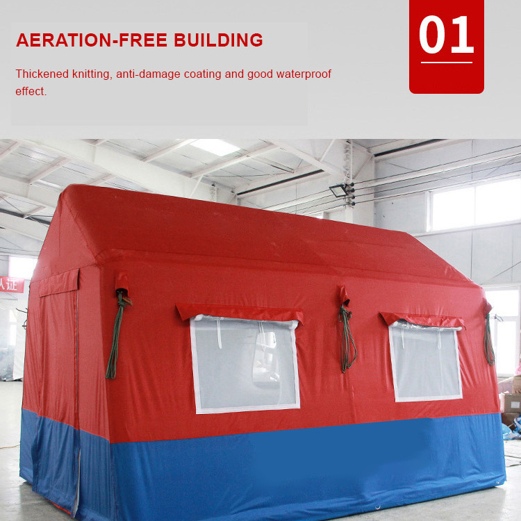 Custom Logo High Quality Waterproof Winter Outdoor Inflatable Emergency Shelter Tent for Refugee Disaster Relief and Events