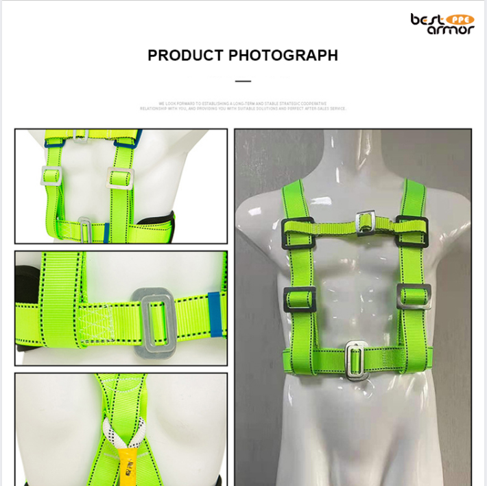 PPE Low Price Construction Workers Fall Protection Belt Workman Half Body Adjustable strap safety belt Safety Harness