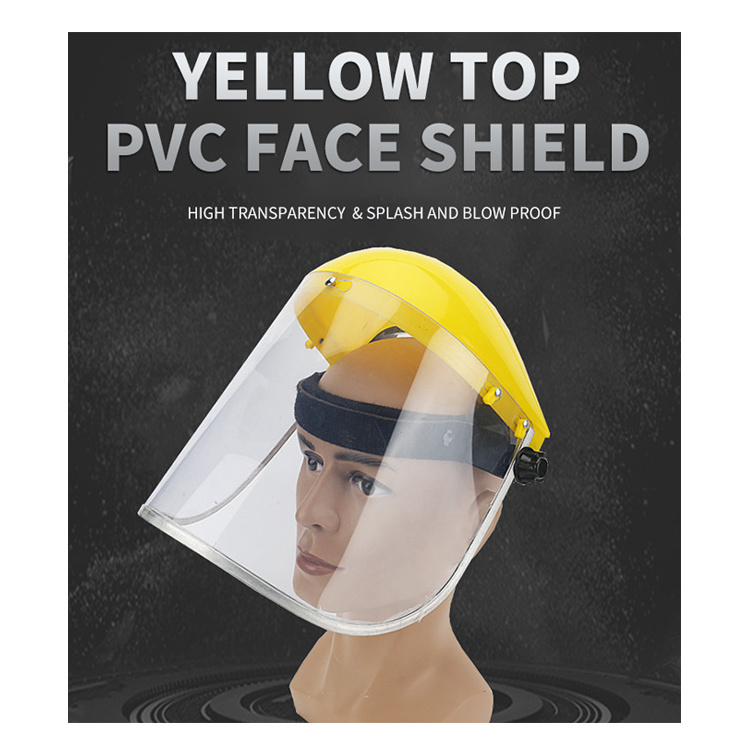 PVC Face Shield for Cutting and Grinding Garden Anti-Impact Shield for Protective Workwear