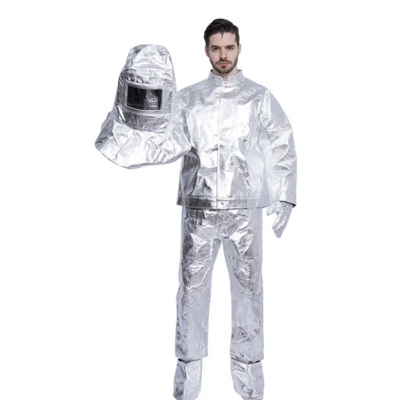 High Temperature Performance Aluminized Fireproof Coverall Heat Resistant and Radiation Proof Safety Clothing Protection Suit