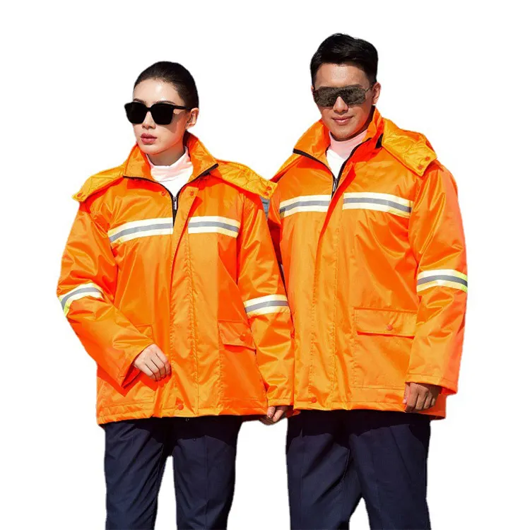 Factory Manufacture Winter Waterproof Warm Hi Vis Reflective Safety Clothing Road Traffic Safety Warning Reflector Jacket