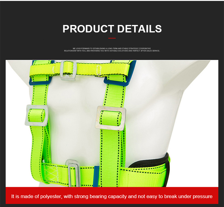 PPE Low Price Construction Workers Fall Protection Belt Workman Half Body Adjustable strap safety belt Safety Harness