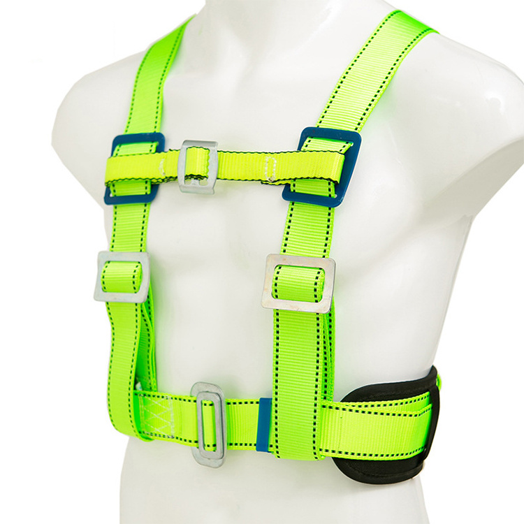 Five-Point High-Altitude Work Safety Harness Complete Body Fall Protection with Double Hook and Full Safety Rope Set