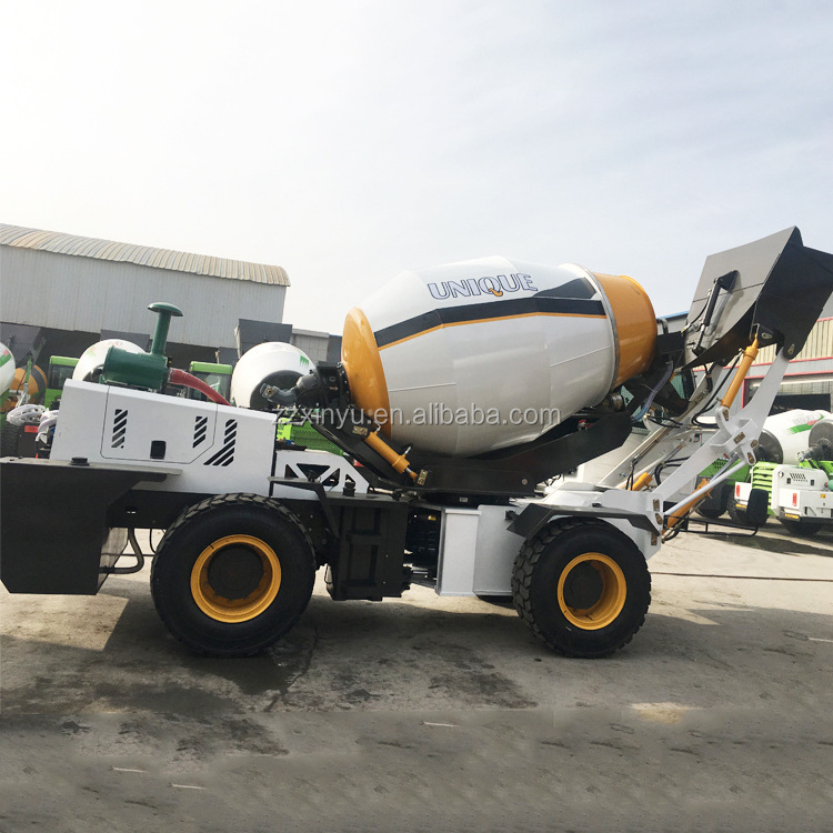 New design portable concrete mixer truck mini self loading