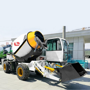 Automatic feeding mixing system 2.4M3 Small Self Loading Concrete Mixer Truck