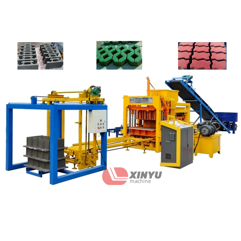 Concrete Cement Mud Clay Interlock Automatic Machinery Manual Bricks Making Concrete Block Machine